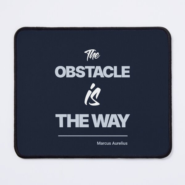 Item preview, The Obstacle Is the Way - Marcus Aurelius - Minimalist Style Stoic Quote - Light Version designed and sold by Stoic Core.