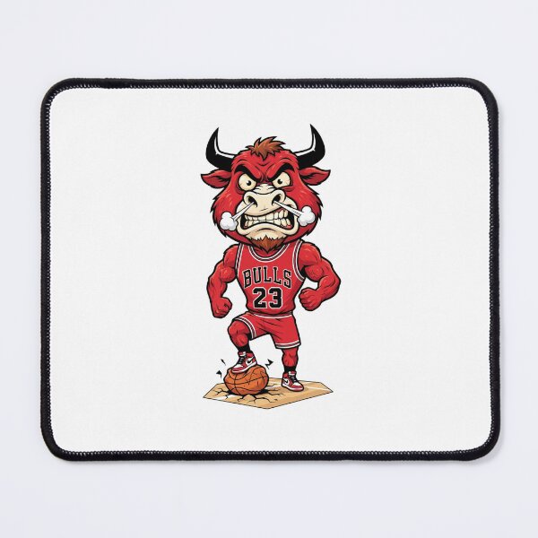 Item preview, Angry Red Bull Basketball Mascot Jersey 23 Design designed and sold by annaarthk.