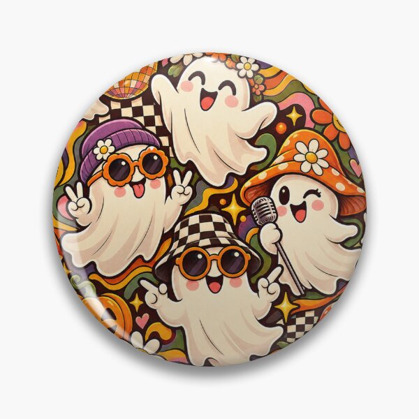 Item preview, Groovy Ghost Vibes — Retro 70s Sticker  designed and sold by RDcollections.