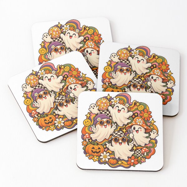 Item preview, Groovy Ghost Vibes — Retro 70s Sticker  designed and sold by RDcollections.