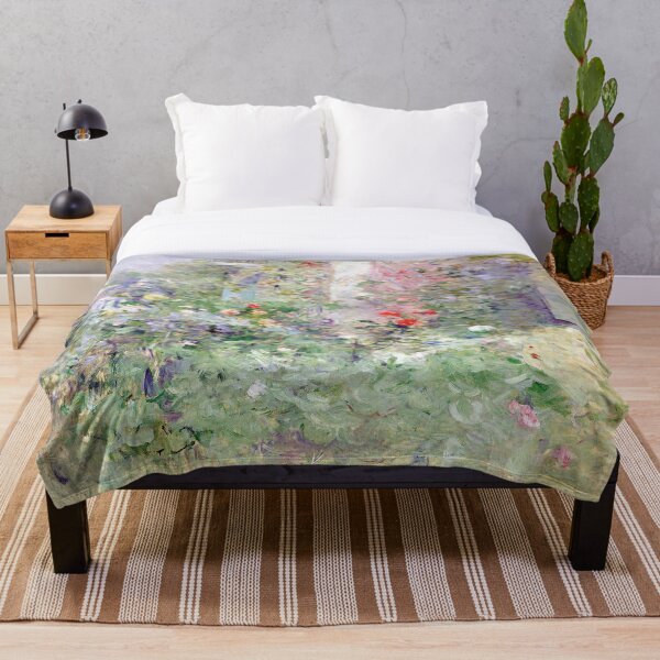 Item preview, The Garden by Berthe Morisot - Impressionist Garden Wall Art, Berthe Morisot Vintage French Garden Painting, Floral Decor for Art Lovers designed and sold by RickE.