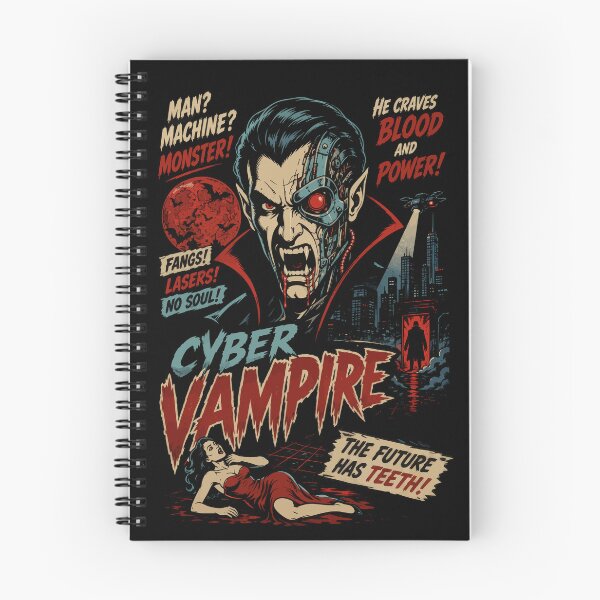 Item preview, Cyber Vampire - Retro Sci-Fi Horror B Movie Poster designed and sold by TontikDesign.