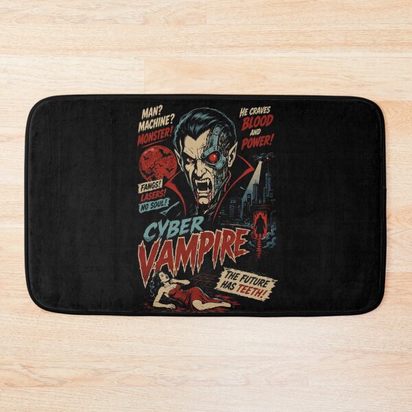 Item preview, Cyber Vampire - Retro Sci-Fi Horror B Movie Poster designed and sold by TontikDesign.