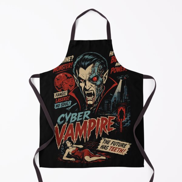 Item preview, Cyber Vampire - Retro Sci-Fi Horror B Movie Poster designed and sold by TontikDesign.