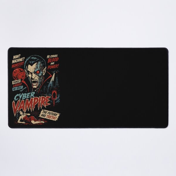 Item preview, Cyber Vampire - Retro Sci-Fi Horror B Movie Poster designed and sold by TontikDesign.