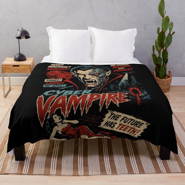 Item preview, Cyber Vampire - Retro Sci-Fi Horror B Movie Poster designed and sold by TontikDesign.