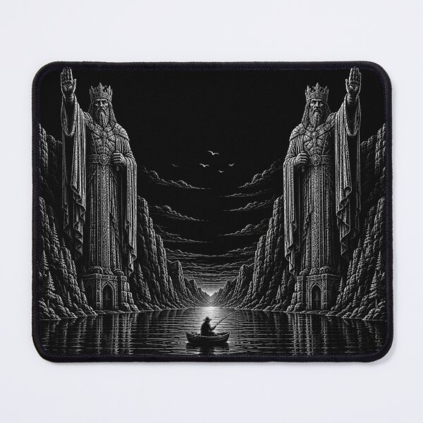 Item preview, The Gate of Kings Epic Fantasy Fishing - Jigsaw Puzzle Art designed and sold by GeekAnglerStore.