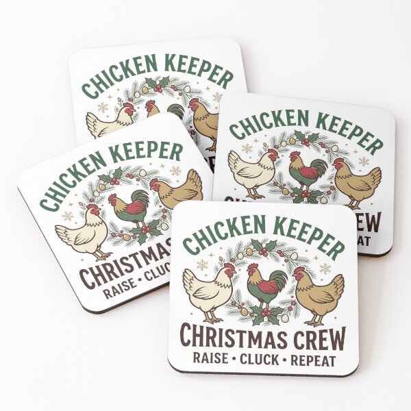 Item preview, Chicken Keeper Christmas Crew Festive Backyard Poultry Farming Holiday designed and sold by raedattia.