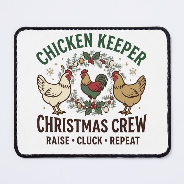 Item preview, Chicken Keeper Christmas Crew Festive Backyard Poultry Farming Holiday designed and sold by raedattia.