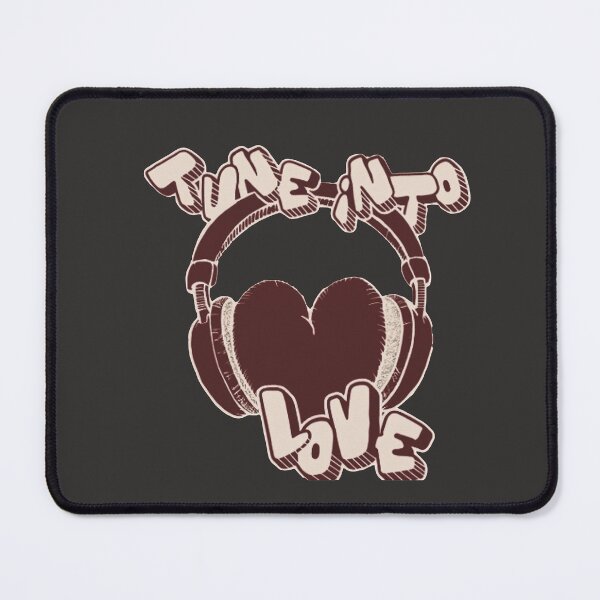 Item preview, Heart with Headphones Tune Into Love: Vintage Grunge Music Illustration designed and sold by Shyla Marsare.