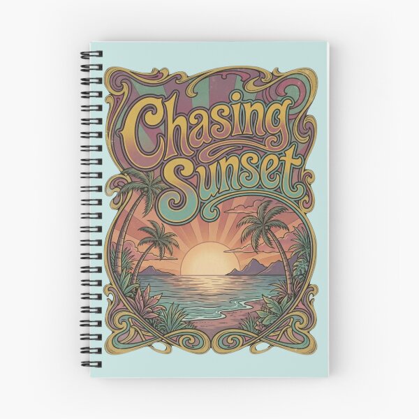 Item preview, Chasing Sunset Retro Muted Oasis  designed and sold by Skyrocketz.