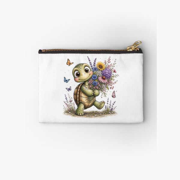 Item preview, Floral Turtle with Wildflowers designed and sold by PetalGarden.