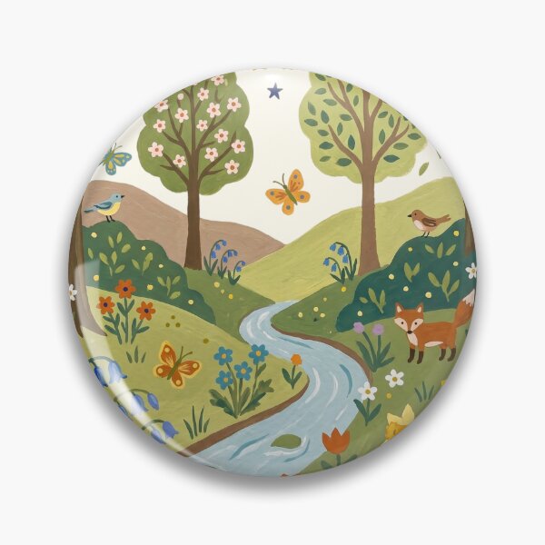Item preview, Spring Forest Floral and Woodland Scene designed and sold by Pasteltone.