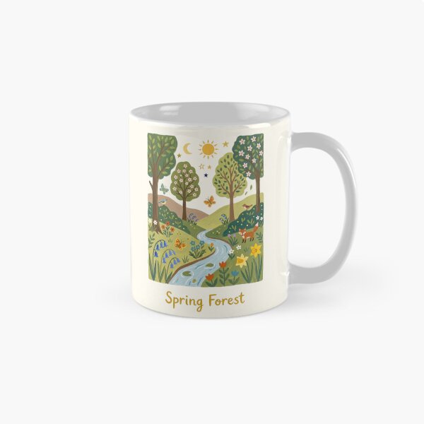 Item preview, Spring Forest Floral and Woodland Scene designed and sold by Pasteltone.