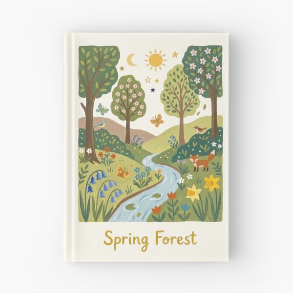 Item preview, Spring Forest Floral and Woodland Scene designed and sold by Pasteltone.