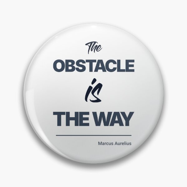Item preview, The Obstacle Is the Way - Marcus Aurelius - Minimalist Style Stoic Quote - Dark Version designed and sold by Stoic Core.