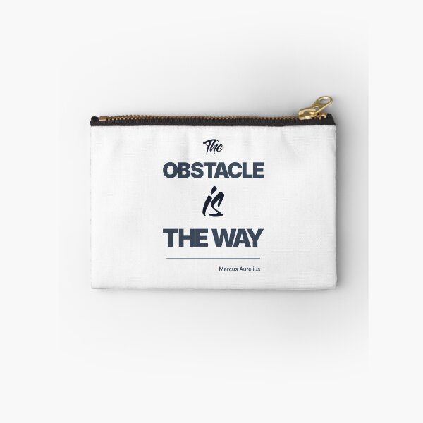 Item preview, The Obstacle Is the Way - Marcus Aurelius - Minimalist Style Stoic Quote - Dark Version designed and sold by Stoic Core.