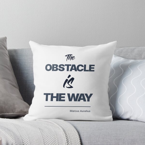 Item preview, The Obstacle Is the Way - Marcus Aurelius - Minimalist Style Stoic Quote - Dark Version designed and sold by Stoic Core.