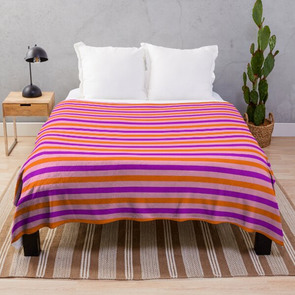 Item preview, Orange And Purple Stripes Design Pink designed and sold by PatternTitan.