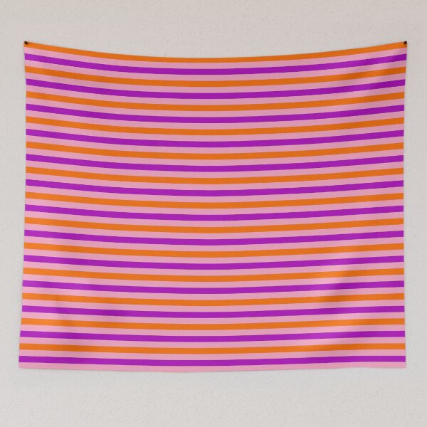 Item preview, Orange And Purple Stripes Design Pink  designed and sold by PatternTitan.