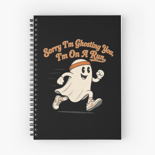 Item preview, Sorry I'm Ghosting You I'm On A Run Shirt, Vintage Retro Ghost Runner Tee, Funny Halloween Fitness Graphic designed and sold by TshirtsLabs.