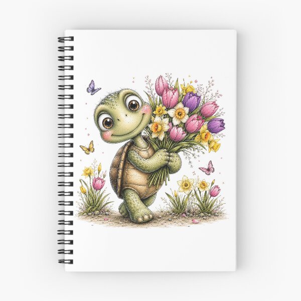 Item preview, Floral Turtle and Butterflies designed and sold by PetalGarden.
