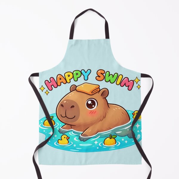 Item preview, Happy Swim Capybara designed and sold by lungpleecha.