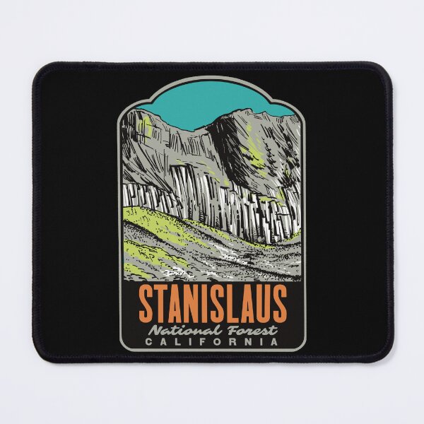 Item preview, Columns of the Giants Stanislaus National Forest Retro Art designed and sold by HalpinDesign.