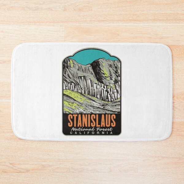 Item preview, Columns of the Giants Stanislaus National Forest Retro Art designed and sold by HalpinDesign.
