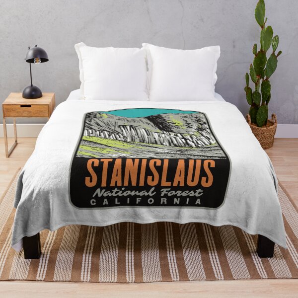 Item preview, Columns of the Giants Stanislaus National Forest Retro Art designed and sold by HalpinDesign.