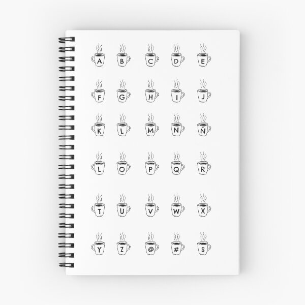 Item preview, Pack of 26 Alphabet Stickers, Coffee Letters - Kawaii Mug Design Lettering Stickers designed and sold by charlypicazo.