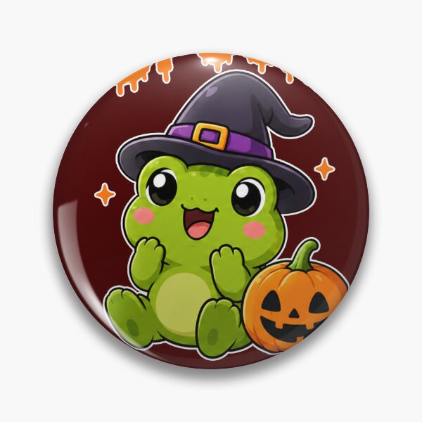 Item preview, Too Cute to Spook Halloween Frog | Kawaii Witch Frog designed and sold by bkeer abobkr.