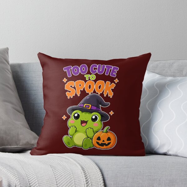 Item preview, Too Cute to Spook Halloween Frog | Kawaii Witch Frog designed and sold by bkeer abobkr.