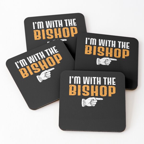 Item preview, I'm With The BISHOP Matching Couple Halloween designed and sold by mdmahabubur.
