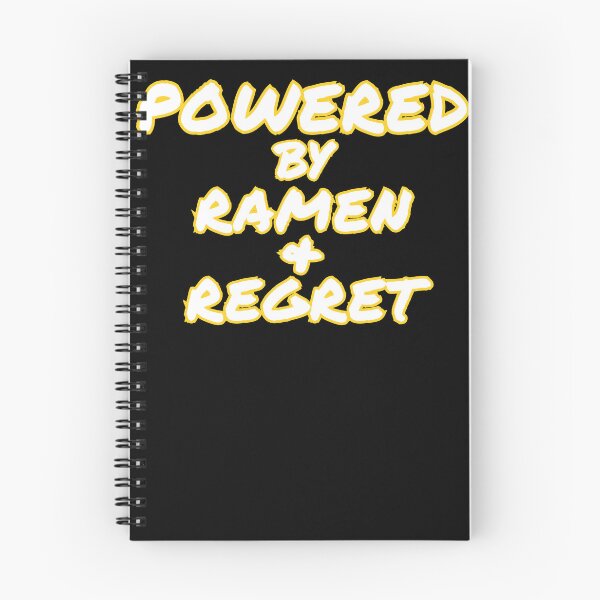 Item preview, Powered By Ramen & Regret Graphic designed and sold by Snedsdigital.