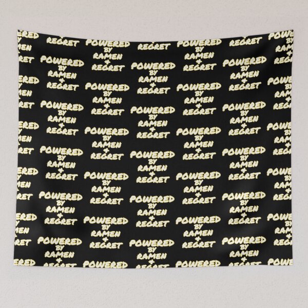 Item preview, Powered By Ramen & Regret Graphic designed and sold by Snedsdigital.