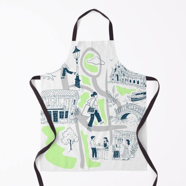 Item preview, Thailand City Life Map Illustration with Urban Characters designed and sold by maewjpho.