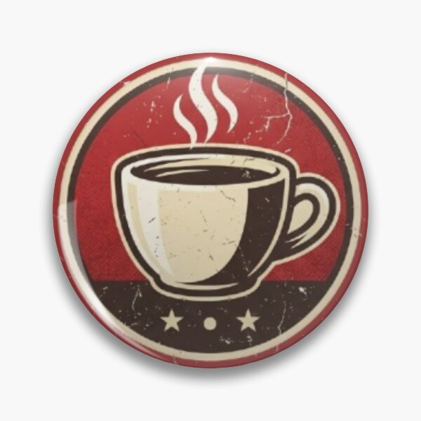 Item preview, Vintage Coffee and Good Vibes Retro Badge Art designed and sold by DailySparks.