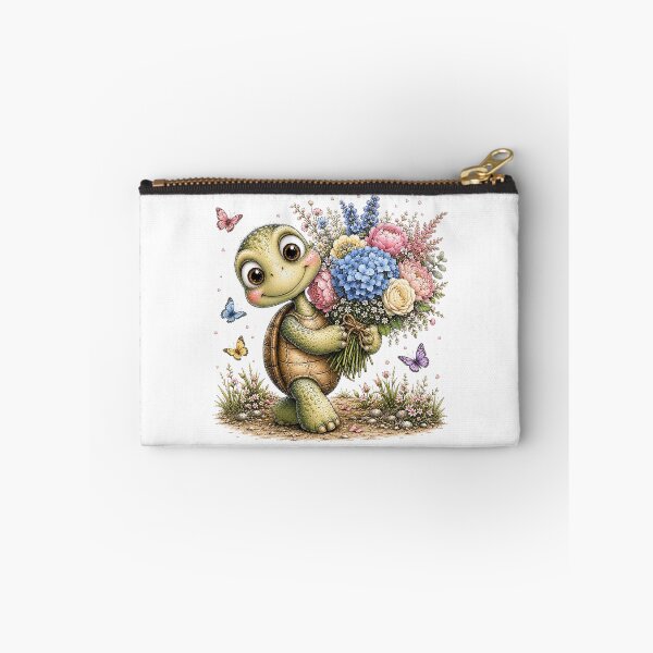 Item preview, Floral Turtle with Wildflowers designed and sold by PetalGarden.