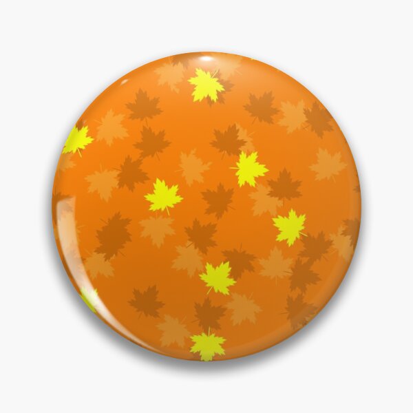 Item preview, Autumn Maple Leaves – Bright Orange Fall Pattern designed and sold by 4Magic.