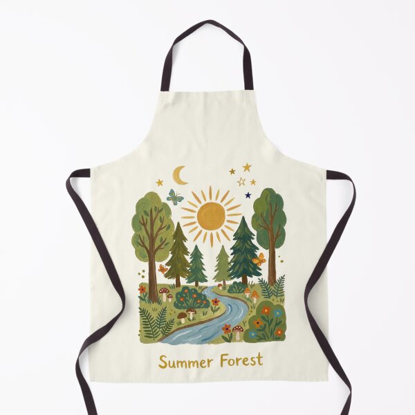 Item preview, Summer Forest Whimsical Nature Illustration designed and sold by Pasteltone.