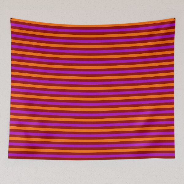 Item preview, Orange And Purple Stripes Design Red  designed and sold by PatternTitan.