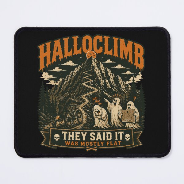 Item preview, Halloclimb Mountain Bike Halloween Climbing Design designed and sold by SingleTrackes.