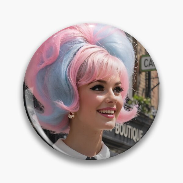 Item preview, Carnaby Street Mod Girl - 60s Geometric London Fashion designed and sold by Ela Art Space .
