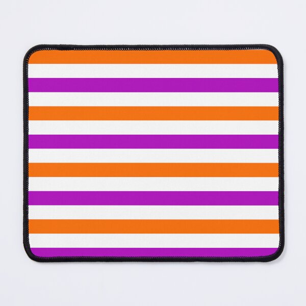 Item preview, Orange And Purple Stripes Design White designed and sold by PatternTitan.