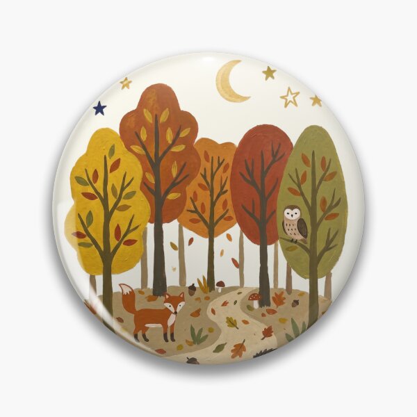 Item preview, Autumn Forest Cozy Fall Woodland Art designed and sold by Pasteltone.