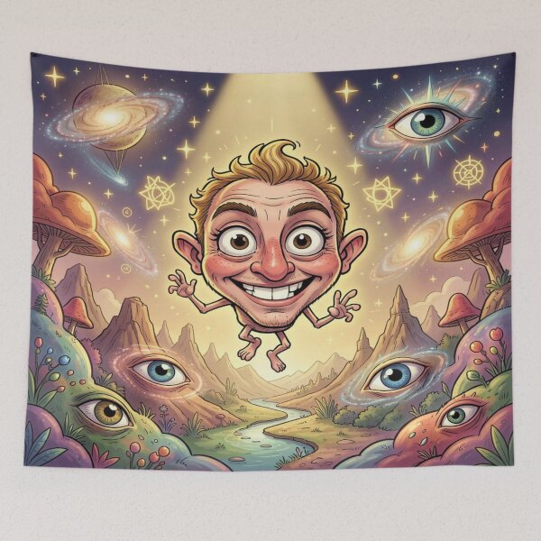 Item preview, Psychedelic Fantasy Journey – Colorful Dreamscape designed and sold by FotoworldEdel.