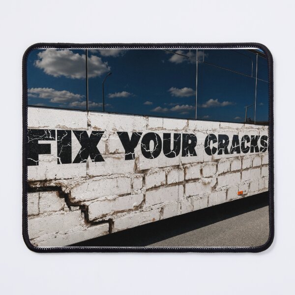 Item preview, Fix Your Cracks Mural - North Carolina Building designed and sold by Astute-Artio-Photography.
