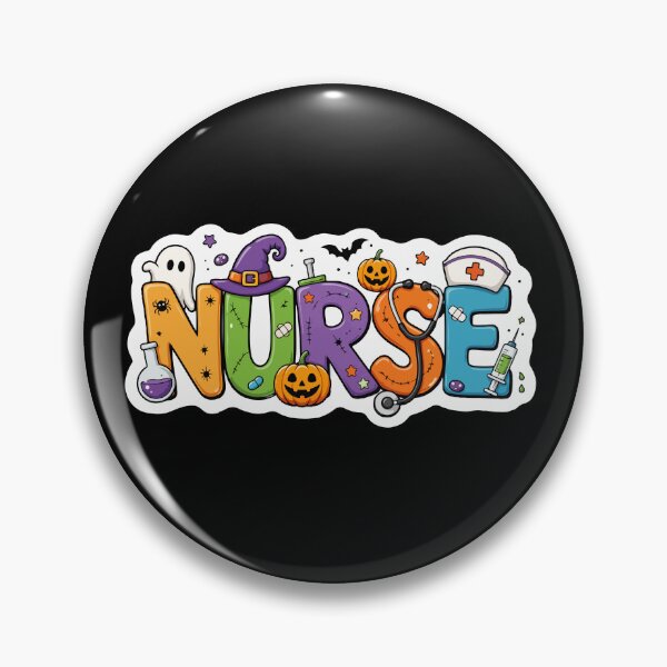 Item preview, NURSE HALLOWEEN colorful spooky designed and sold by YNELENT.