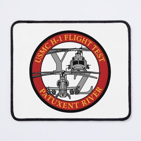 Item preview, USMC H-1 Flight Test Patuxent River Official Insignia Patch designed and sold by CharlieDesings.